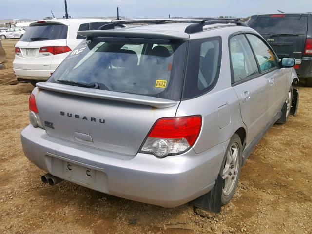 JF1GG29634G809315 - 2004 SUBARU IMPREZA WR SILVER photo 4