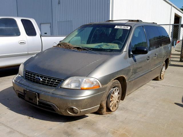 2FMZA51472BB55287 - 2002 FORD WINDSTAR L GREEN photo 2