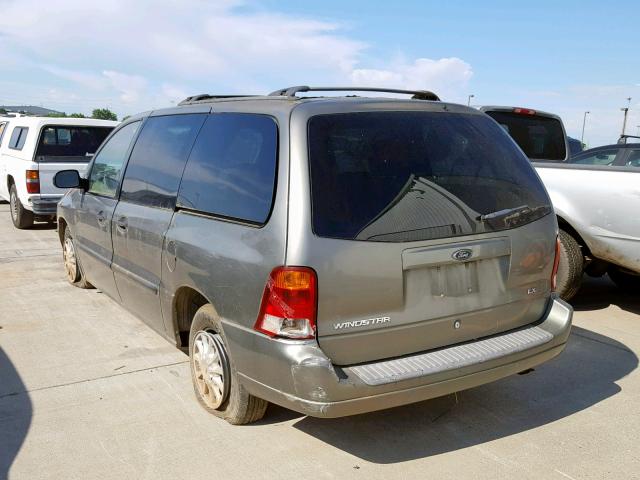 2FMZA51472BB55287 - 2002 FORD WINDSTAR L GREEN photo 3