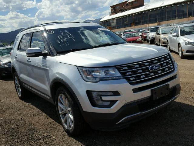 1FM5K8F81GGC33880 - 2016 FORD EXPLORER L SILVER photo 1