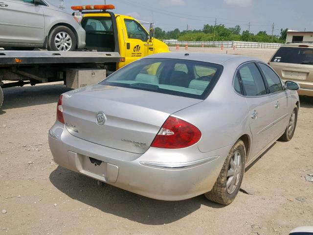 2G4WD532551216362 - 2005 BUICK LACROSSE C SILVER photo 4