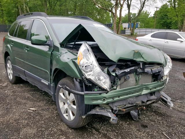 4S4BRDLC3C2202458 - 2012 SUBARU OUTBACK 3. GREEN photo 1