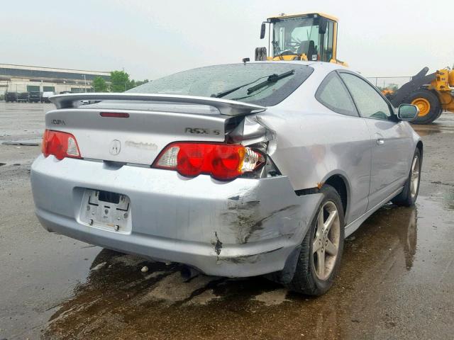 JH4DC53002C019326 - 2002 ACURA RSX TYPE-S SILVER photo 4