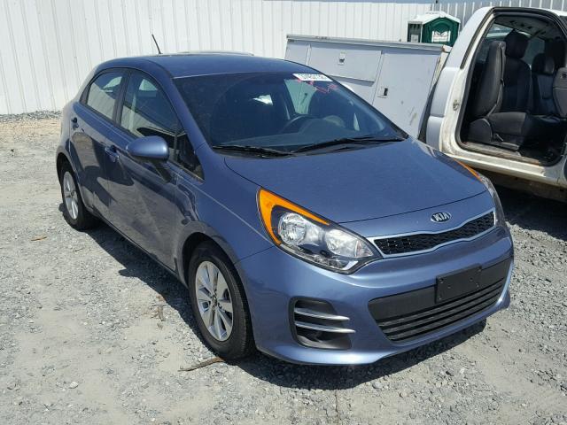 KNADN5A3XG6659930 - 2016 KIA RIO EX BLUE photo 1