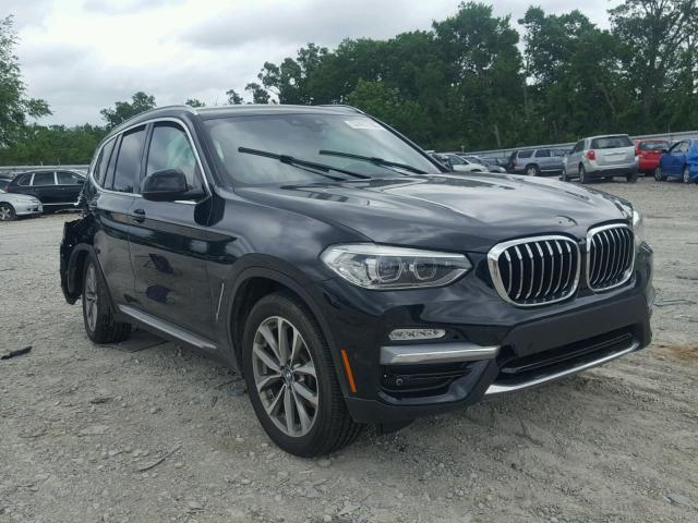 5UXTR9C56KLD98039 - 2019 BMW X3 XDRIVE3 BLACK photo 1