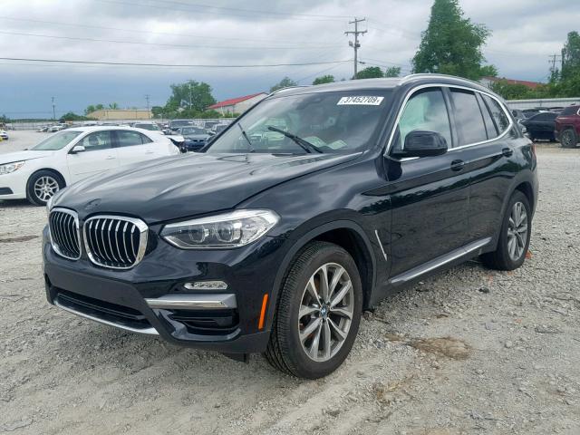 5UXTR9C56KLD98039 - 2019 BMW X3 XDRIVE3 BLACK photo 2