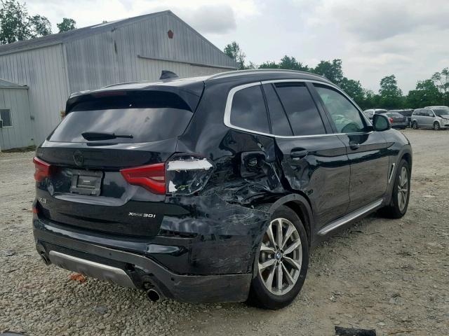 5UXTR9C56KLD98039 - 2019 BMW X3 XDRIVE3 BLACK photo 4