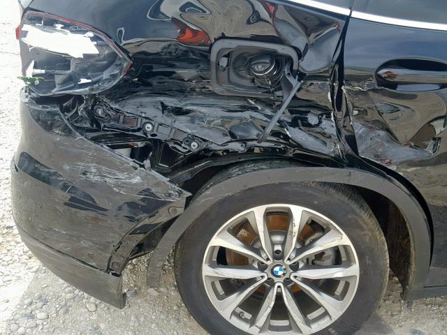 5UXTR9C56KLD98039 - 2019 BMW X3 XDRIVE3 BLACK photo 9