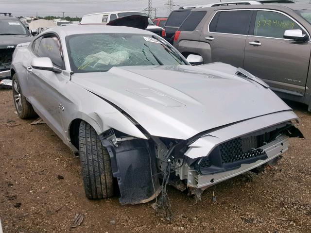 1FA6P8CF8H5345107 - 2017 FORD MUSTANG GT SILVER photo 1