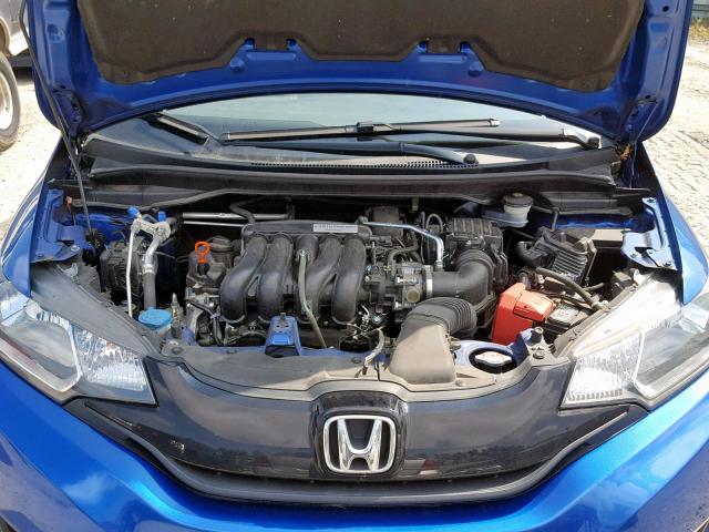 3HGGK5H55FM771812 - 2015 HONDA FIT LX BLUE photo 7