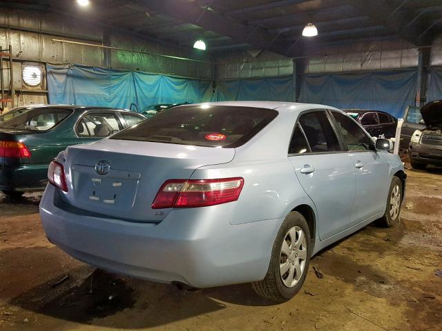 4T1BE46K37U601346 - 2007 TOYOTA CAMRY NEW BLUE photo 4