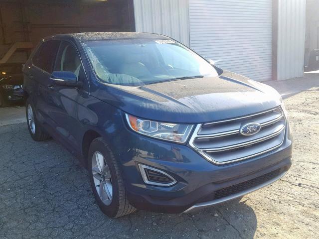 2FMPK3J80GBB91650 - 2016 FORD EDGE SEL BLUE photo 1