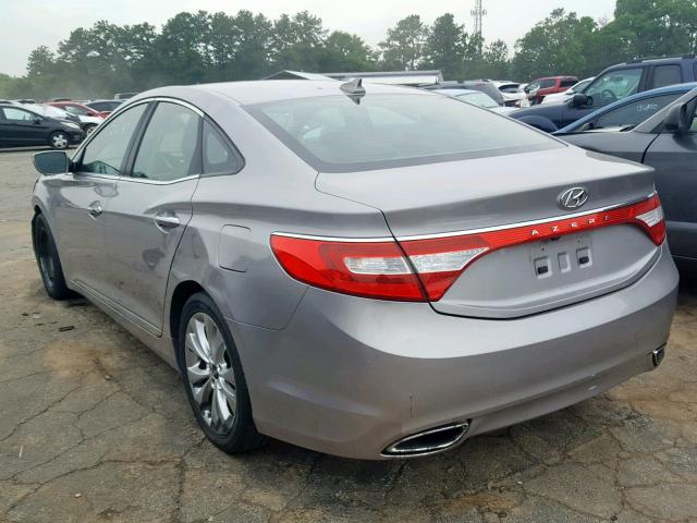 KMHFG4JG7CA127878 - 2012 HYUNDAI AZERA GLS GRAY photo 3