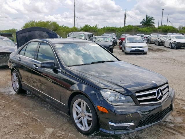 WDDGF4HB2EA936574 - 2014 MERCEDES-BENZ C 250 BLACK photo 1