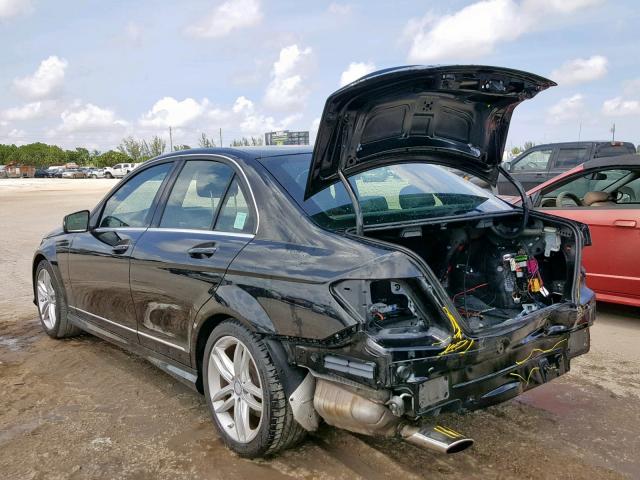 WDDGF4HB2EA936574 - 2014 MERCEDES-BENZ C 250 BLACK photo 3