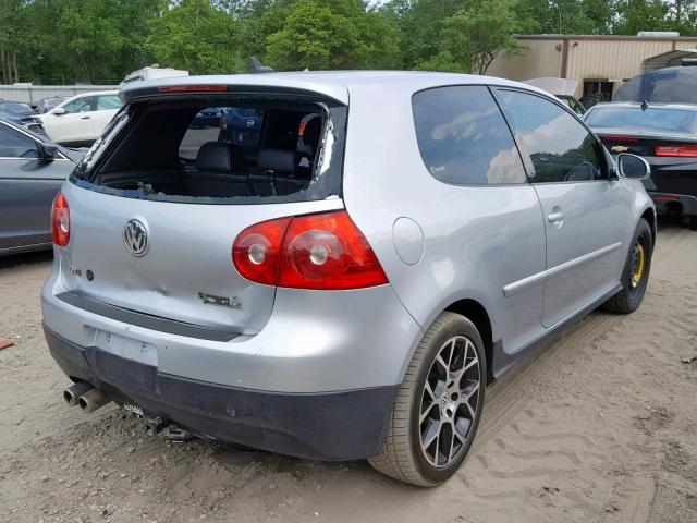 WVWEV71K27W037624 - 2007 VOLKSWAGEN NEW GTI SILVER photo 4