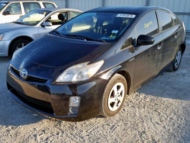 JTDKN3DU1B5367052 - 2011 TOYOTA PRIUS BLACK photo 2