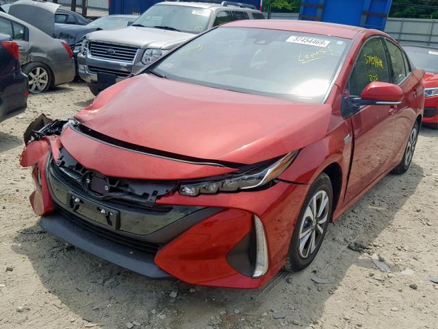 JTDKARFP2J3081470 - 2018 TOYOTA PRIUS PRIM 红色 照片 2