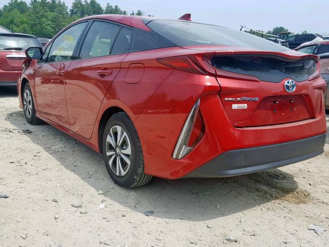 JTDKARFP2J3081470 - 2018 TOYOTA PRIUS PRIM 红色 照片 3
