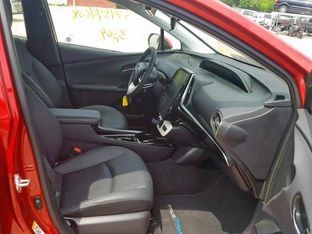 JTDKARFP2J3081470 - 2018 TOYOTA PRIUS PRIM 红色 照片 5