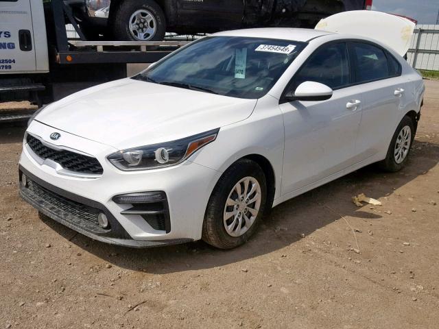 3KPF24AD7KE091355 - 2019 KIA FORTE FE WHITE photo 2