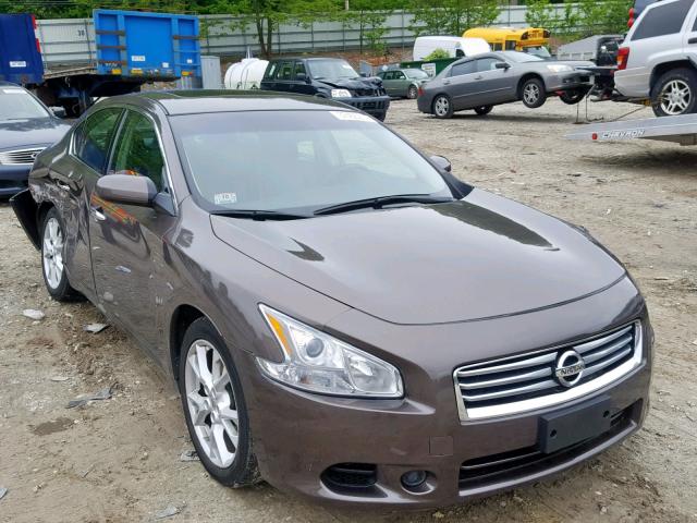 1N4AA5AP9EC445892 - 2014 NISSAN MAXIMA S BROWN photo 1