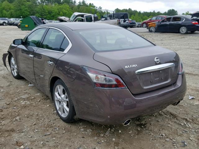 1N4AA5AP9EC445892 - 2014 NISSAN MAXIMA S BROWN photo 3