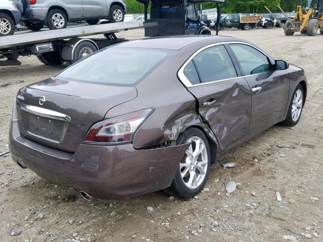 1N4AA5AP9EC445892 - 2014 NISSAN MAXIMA S BROWN photo 4