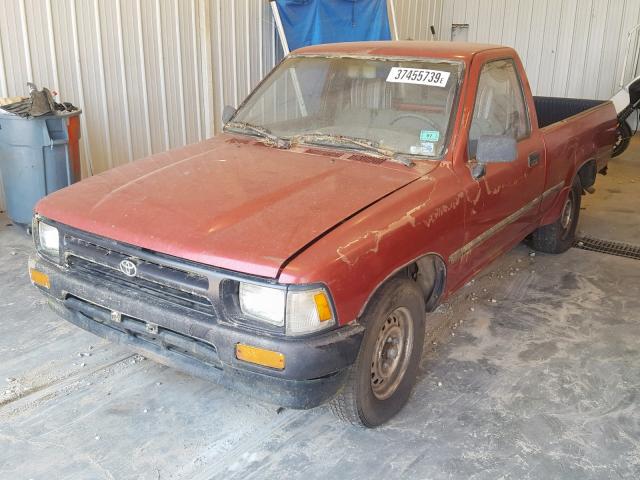 4TARN81A4PZ069922 - 1993 TOYOTA PICKUP 1/2 RED photo 2