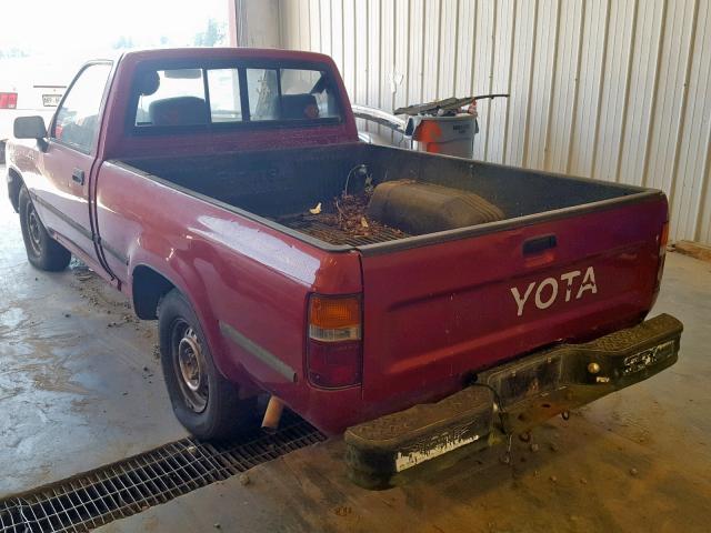 4TARN81A4PZ069922 - 1993 TOYOTA PICKUP 1/2 RED photo 3