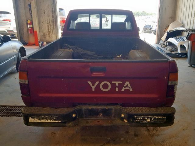 4TARN81A4PZ069922 - 1993 TOYOTA PICKUP 1/2 RED photo 6