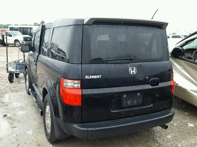 5J6YH18787L000172 - 2007 HONDA ELEMENT EX BLACK photo 3