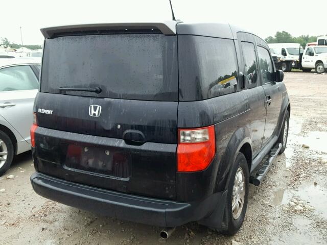 5J6YH18787L000172 - 2007 HONDA ELEMENT EX BLACK photo 4