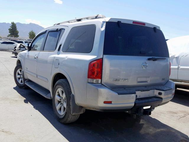 5N1BA08D98N609434 - 2008 NISSAN ARMADA SE SILVER photo 3