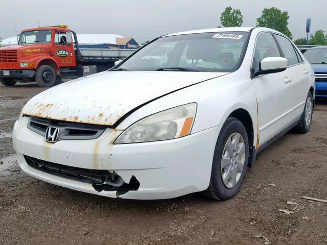 1HGCM55353A115145 - 2003 HONDA ACCORD LX WHITE photo 2