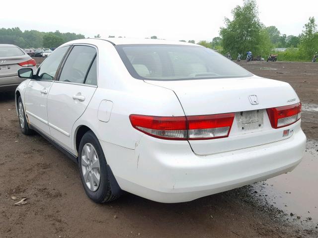 1HGCM55353A115145 - 2003 HONDA ACCORD LX WHITE photo 3