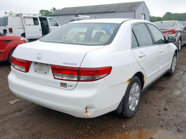 1HGCM55353A115145 - 2003 HONDA ACCORD LX WHITE photo 4