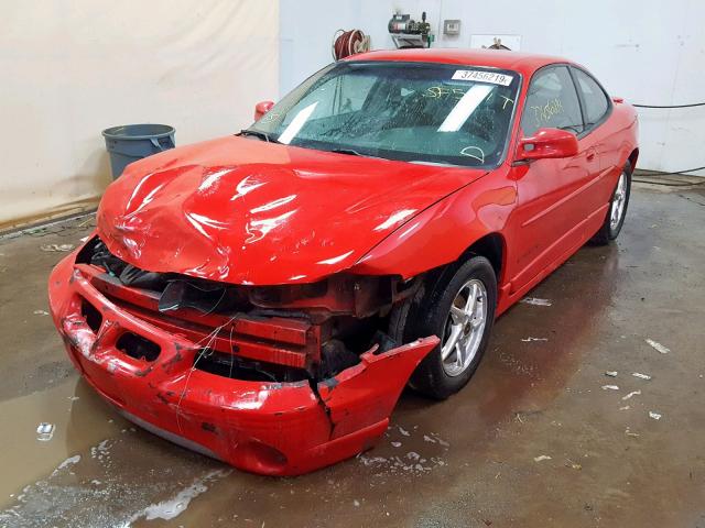 1G2WP12K82F124743 - 2002 PONTIAC GRAND PRIX RED photo 2