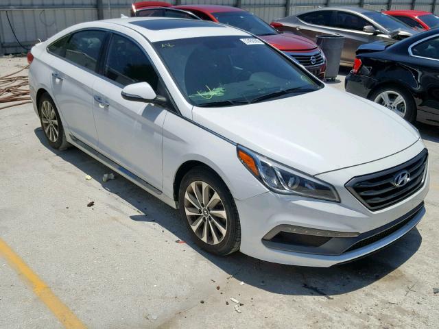 5NPE34AF9HH550805 - 2017 HYUNDAI SONATA SPO WHITE photo 1