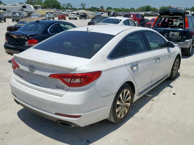 5NPE34AF9HH550805 - 2017 HYUNDAI SONATA SPO WHITE photo 4