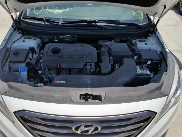 5NPE34AF9HH550805 - 2017 HYUNDAI SONATA SPO WHITE photo 7