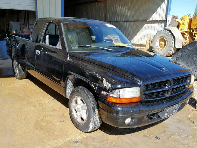 1B7GL23Y2VS233439 - 1997 DODGE DAKOTA BLACK photo 1