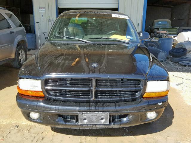 1B7GL23Y2VS233439 - 1997 DODGE DAKOTA BLACK photo 9