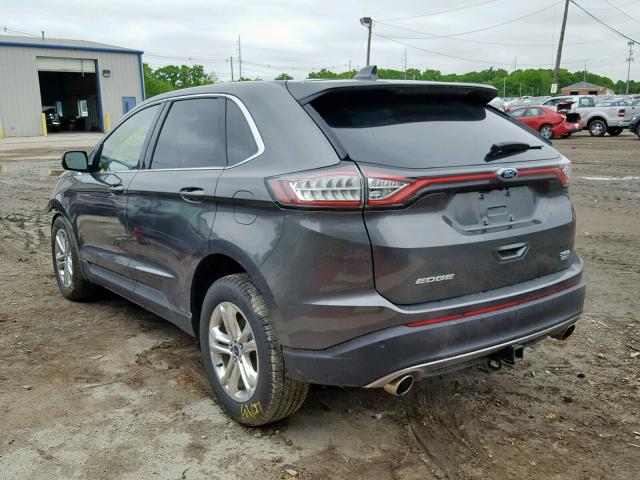 2FMPK4J99HBC56933 - 2017 FORD EDGE SEL GRAY photo 3