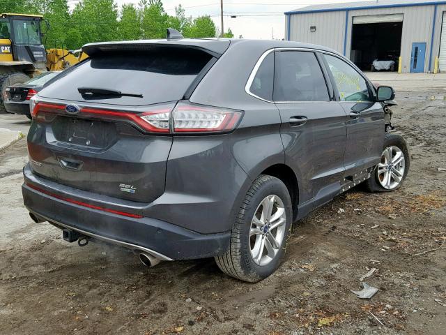 2FMPK4J99HBC56933 - 2017 FORD EDGE SEL GRAY photo 4