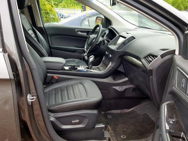 2FMPK4J99HBC56933 - 2017 FORD EDGE SEL GRAY photo 5