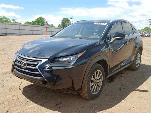 JTJYARBZXH2077729 - 2017 LEXUS NX 200T BLACK photo 2