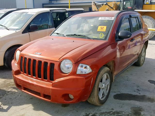 1J8FT47068D720060 - 2008 JEEP COMPASS SP 橙色 照片 2