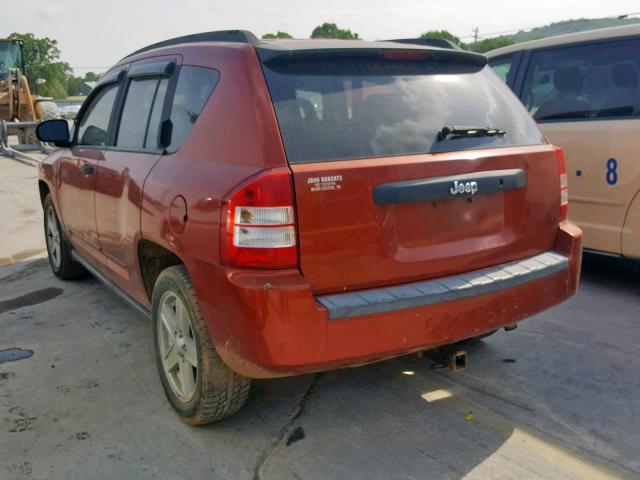 1J8FT47068D720060 - 2008 JEEP COMPASS SP 橙色 照片 3