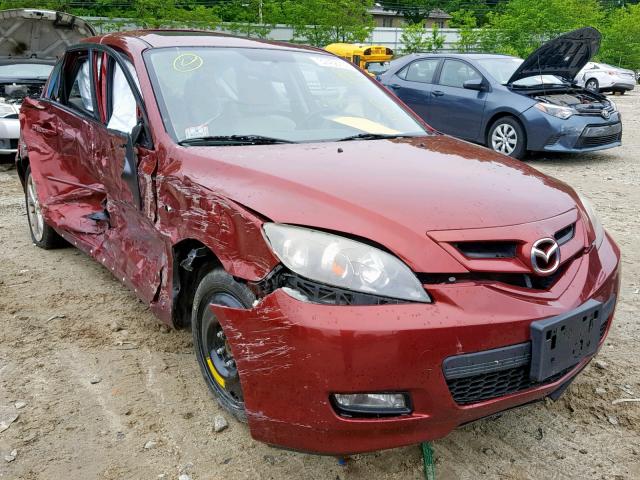 JM1BK343X81107586 - 2008 MAZDA 3 HATCHBAC RED photo 1